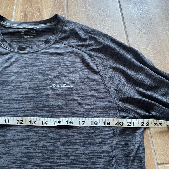 Eddie Bauer Performance "Free Dry" Gray Long Sleeve Active Shirt Men's Large - Picture 5 of 8